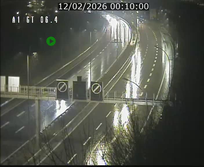 Traffic live webcam Luxembourg Hamm - A1 direction Sandweiler - BK 6.4