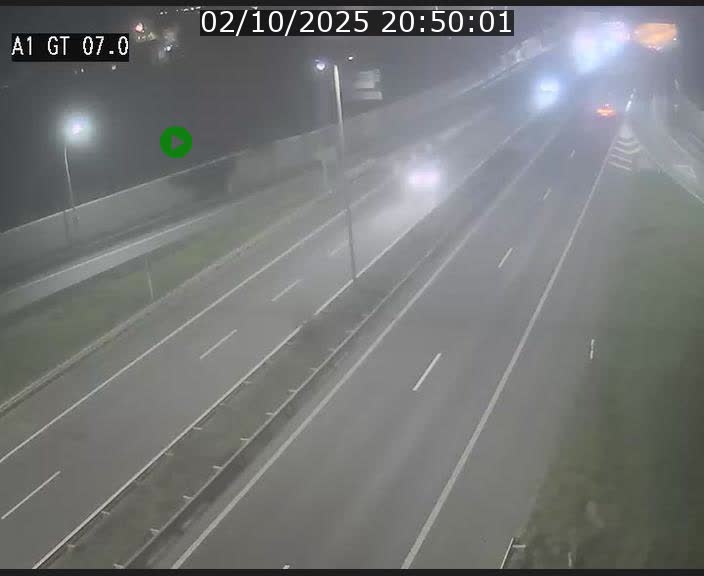 Traffic live webcam Luxembourg Cents - A1 direction Kirchberg - BK 7