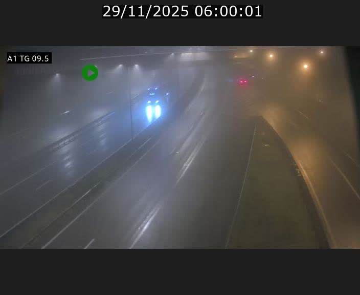 Traffic live webcam Luxembourg Jonction Grünewald - A1 direction Luxembourg-ville - BK 9.5