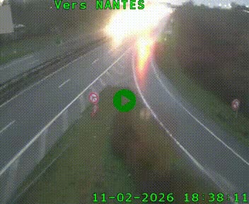 Webcam N147 au nord de Poitiers et à la jonction avec la A10