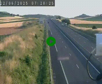 Caméra autoroute A75 à hauteur de Le Crest, en direction de Montpellier