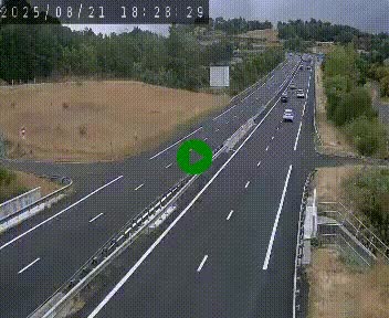 Caméra autoroutière France - A75, Coren, en direction de Montpellier
