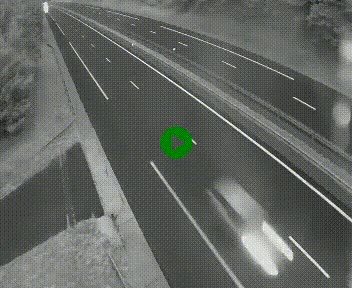 Caméra autoroute A75 à hauteur du col des Issartets en direction de Montpellier
