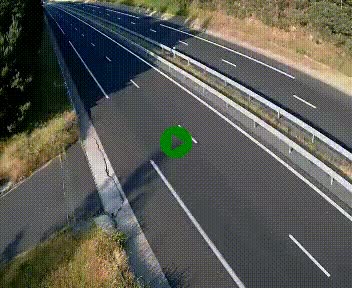 Caméra autoroute A75 à hauteur du col des Issartets en direction de Montpellier