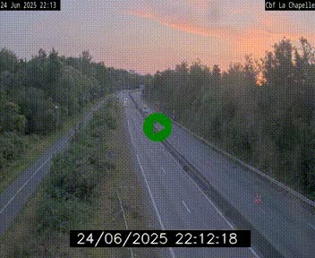 Webcam sur le périphérique de Nantes (N844) à hauteur de Porte de la Chapelle, au nord de la ville