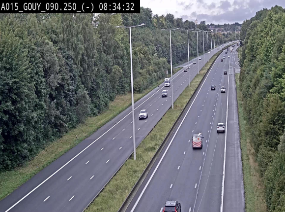 Webcam autoroute Belgique - Gouy-lez-piéton - E42 - BK 90.3