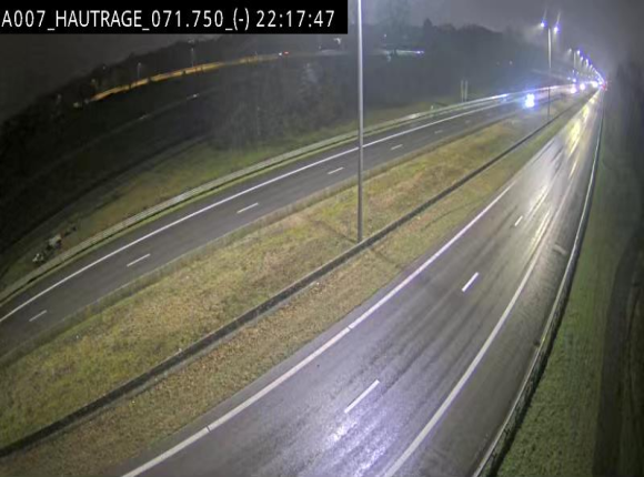 Webcam autoroute Belgique - Hautrage - E19 - BK 71.7