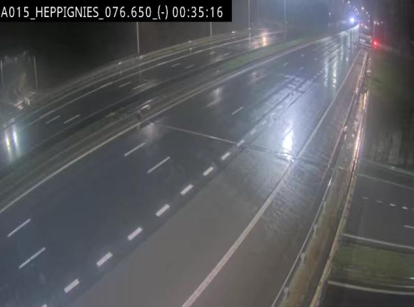 Webcam autoroute Belgique - Heppignies - E42 direction Namur - BK 76.4