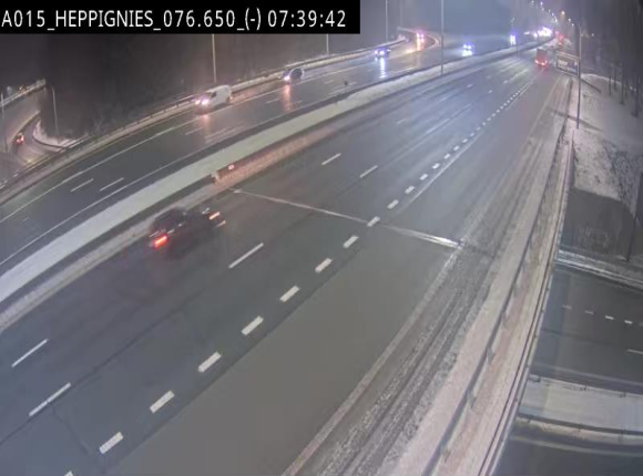 Webcam autoroute Belgique - Heppignies - E42 direction Namur - BK 76.4
