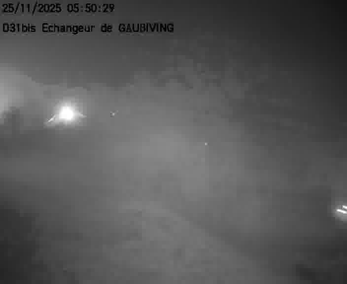 Dispositif d’observation sur D31bis (France) à Gaubiving, en direction de Sarreguemines, offrant une visualisation fiable des conditions de circulation.