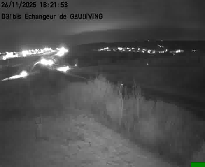 Dispositif d’observation sur D31bis (France) à Gaubiving, en direction de Sarreguemines, offrant une visualisation fiable des conditions de circulation.