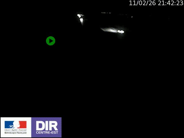 Webcam sur le contournement de Valence, sur la Nationale 7, à la jonction avec la N532, caméra orientée vers Grenoble