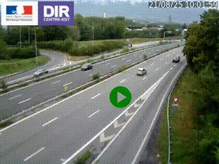 Webcam sur la Nationale 201 à hauteur de la sortie Chambéry-Nord, avant à la jonction entre l'A41 et l'A43, en direction de Lyon