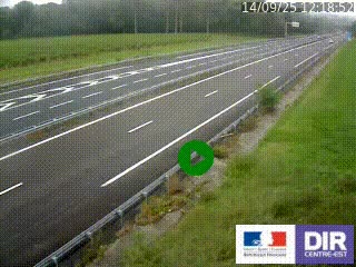 Webcam autoroute sur l'A77 à hauteur de Pouilly-sur-Loire en direction de Nevers