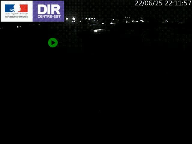 Webcam sur le contournement de Valence, sur la Nationale 7, caméra orientée vers Lyon