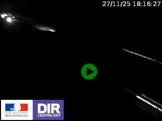 Webcam au niveau du col de Bois Clair à hauteur de Cluny sur la N79. Vue orientée vers Mâcon