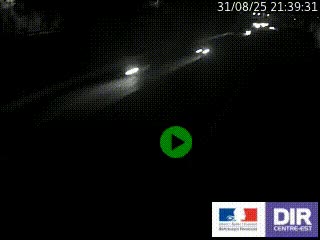Caméra autoroutière sur l'A47 à hauteur de Givors, a proximité de Lyon. La webcam est orientée vers Lyon