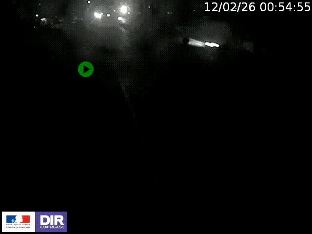 Webcam à Bron sur l'A43 à la jonction avec le boulevard périphérique de Lyon (D383). Vue orientée vers Lyon