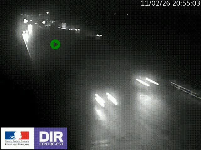 Caméra trafic à la jonction entre l'A46 (Rocade-est de Lyon) et l'A42 à hauteur de Vault-en-Velin en direction de Marseille