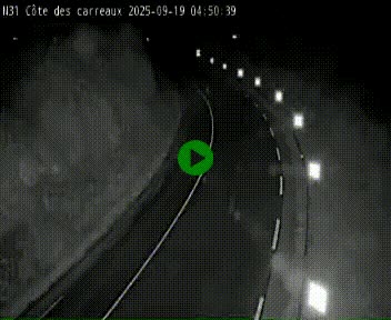 Webcam en haut de la Côte des Carreaux sur la N31 à Avesnes-en-Bray. Vue orientée vers Rouen