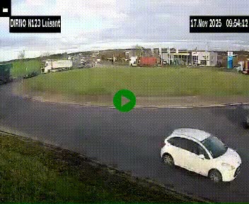 Webcam en périphérie de Chartres sur la N123, à hauteur de Luisant. Vue orientée vers Chartres