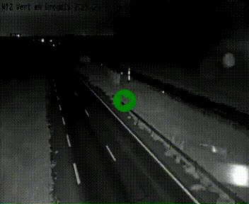 Webcam à hauteur de Vert-en-Drouais sur la N12, en périphérie de Dreux. Vue orientée vers Alençon