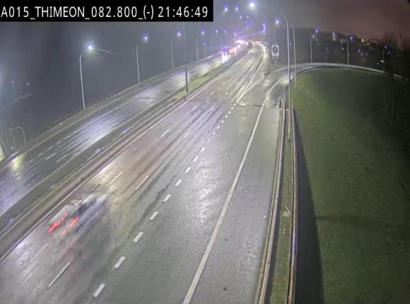 Caméra trafic Belgique - Thiméon - E42, jonction avec A54 (E420) direction La Louvière/Charleroi - BK 82.82