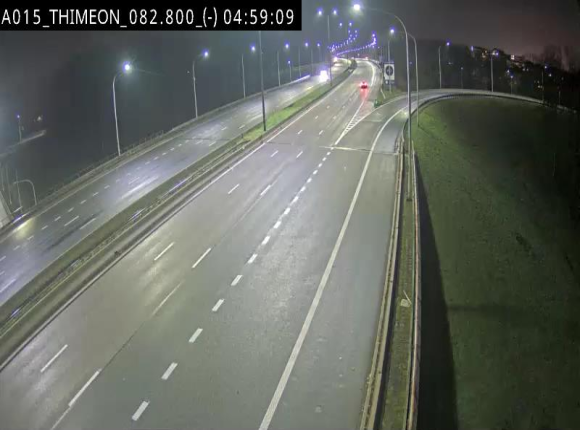 Caméra trafic Belgique - Thiméon - E42, jonction avec A54 (E420) direction La Louvière/Charleroi - BK 82.82