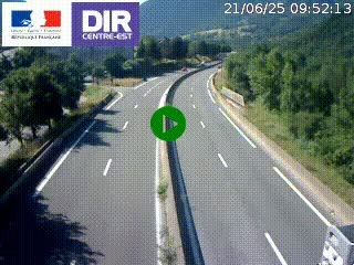 Caméra sur la Nationale 90 (N90) à La Léchère, en direction et à proximité d'Albertville