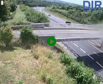 Webcam sur A84 à hauteur de Pont-Farcy, au niveau du pont autoroutier sur la Vire, au sud de Saint-Lô