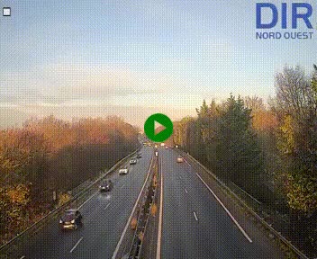 Webcam sur le périphérique de Caen (N814) à l'est de la ville, à Mondeville hauteur de la sortie 2, Presqu'île-Rives de l'Orne, au bout de l'autoroute A13
