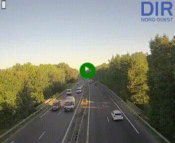 Webcam sur le périphérique de Caen (N814) à l'est de la ville, à Mondeville hauteur de la sortie 2, Presqu'île-Rives de l'Orne, au bout de l'autoroute A13
