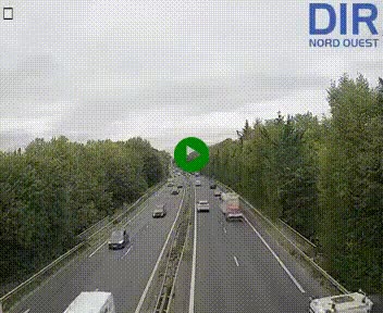 Webcam sur le périphérique de Caen (N814) à l'est de la ville, à Mondeville hauteur de la sortie 2, Presqu'île-Rives de l'Orne, au bout de l'autoroute A13