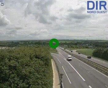 Webcam au début de l'A84 sur le périphérique Ouest de Caen (N814) à hauteur de la sortie 9, Porte de Bretagne
