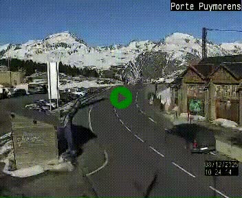 Webcam Col du Puymorens sur N320, en direction de Pas de la Casa (Andorre)
