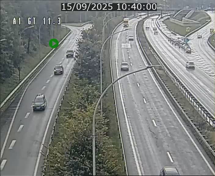 Traffic live webcam Luxembourg Senningerberg - A1 direction Allemagne - BK 11.3