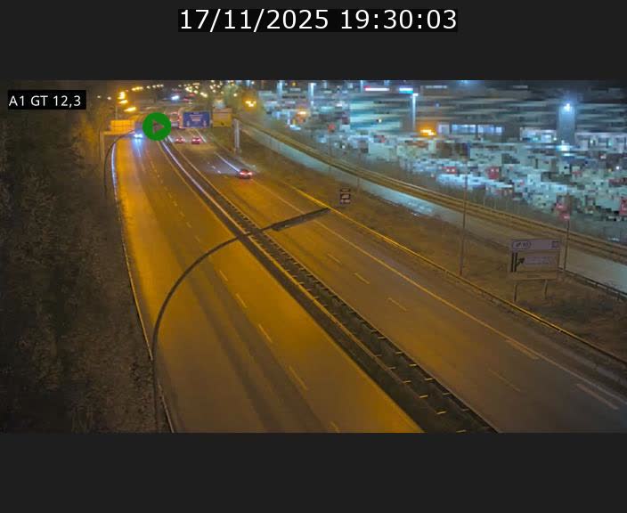 Traffic live webcam Luxembourg Senningerberg - A1 direction Allemagne - BK 12.3
