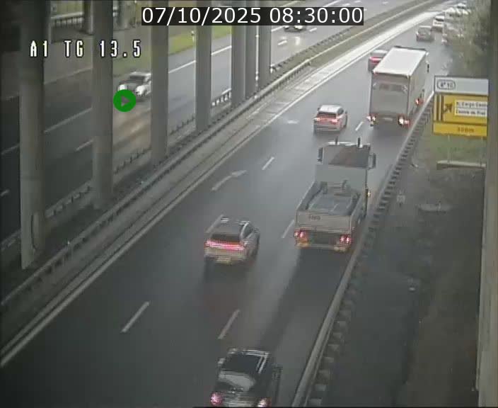 Traffic live webcam Luxembourg Senningen - A1 direction Luxembourg - BK 13.5