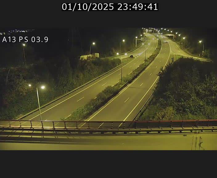 Traffic live webcam Luxembourg Differdange - A13 direction Esch-sur-Alzette - BK 3.9