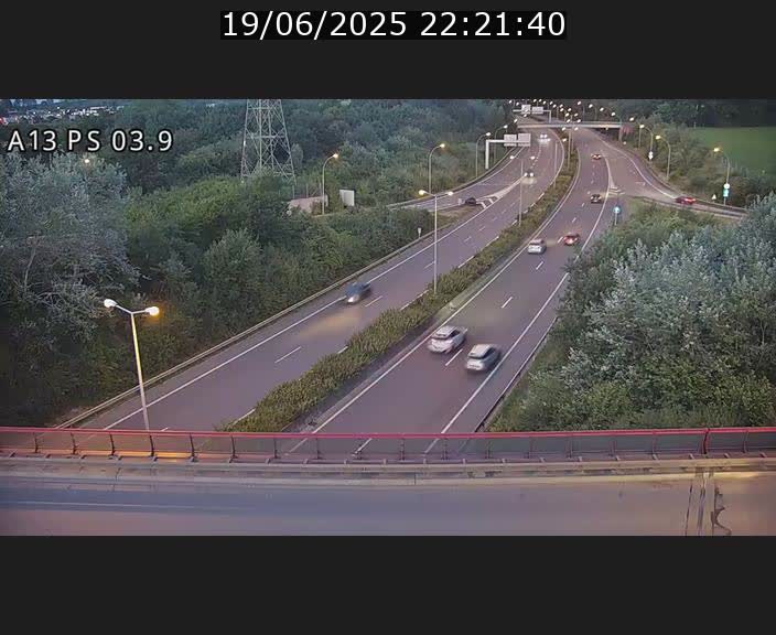 Traffic live webcam Luxembourg Differdange - A13 direction Esch-sur-Alzette - BK 3.9