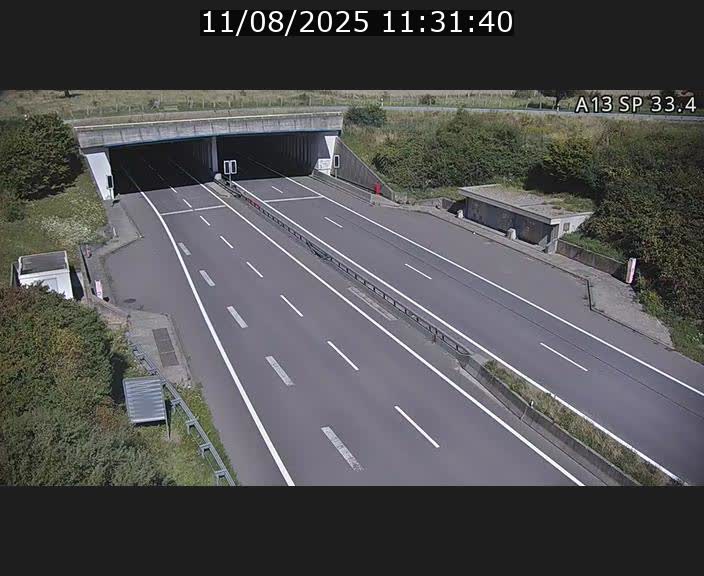 Webcam trafic sur A13 à hauteur d'Altwies en direction de Mondorf-les-bains et en provenance de l'Allemagne