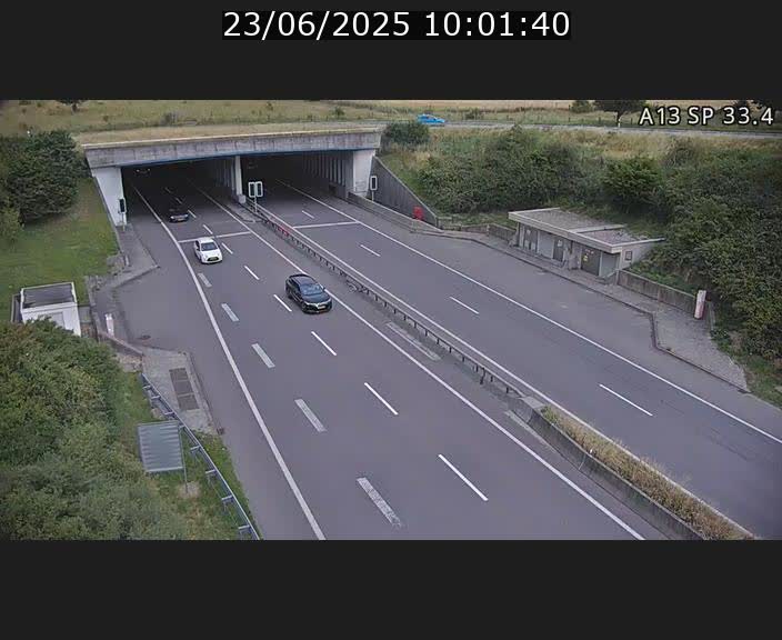 Webcam trafic sur A13 à hauteur d'Altwies en direction de Mondorf-les-bains et en provenance de l'Allemagne