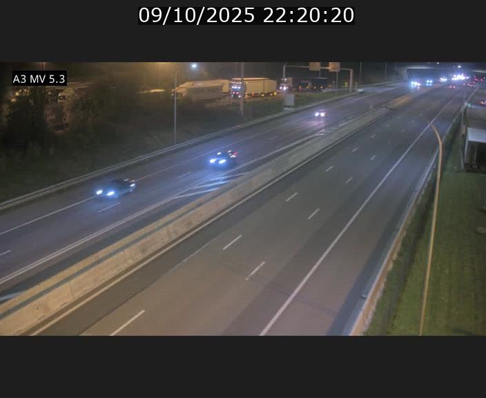 Webcam à l'Aire de Berchem au Luxembourg sur l'A3. Vue orientée vers la France