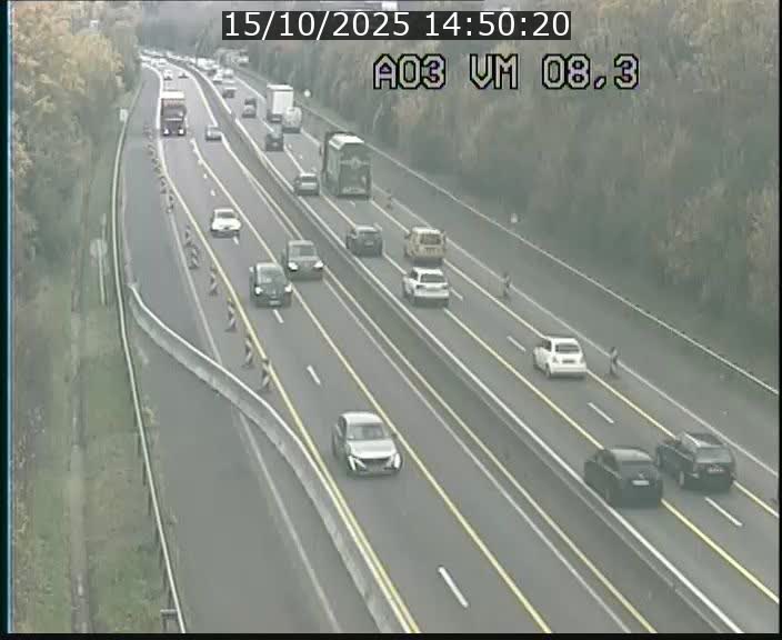 Traffic live webcam Luxembourg Bettembourg - A3 - BK 8.3 - direction France