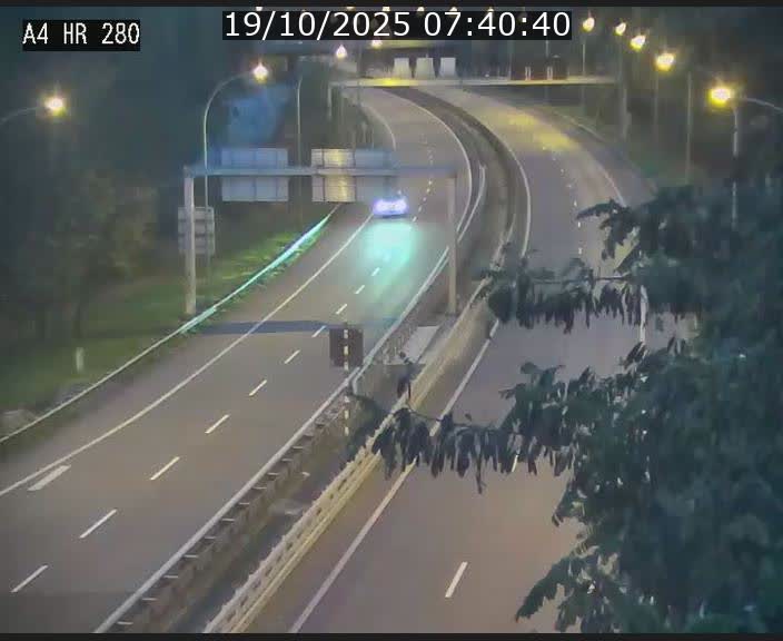 Webcam traffic A4 Luxembourg - BK 0.2 - P+R Bouillon (direction Luxembourg)