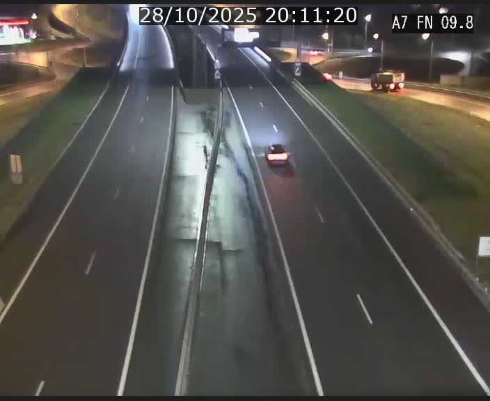 Caméra trafic Luxembourg - A7, Tunnel Gousselerbierg, sortie sud, direction rond-point Lorentzweiler (BK 9.9)