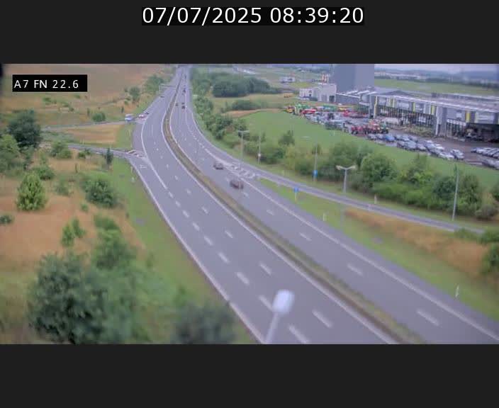 Caméra trafic Luxembourg - A7, Colmar-berg direction Mersch