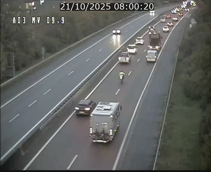 Webcam Autoroute à la Croix de Bettembourg - A3 - BK 9.9 - direction Luxembourg-Ville