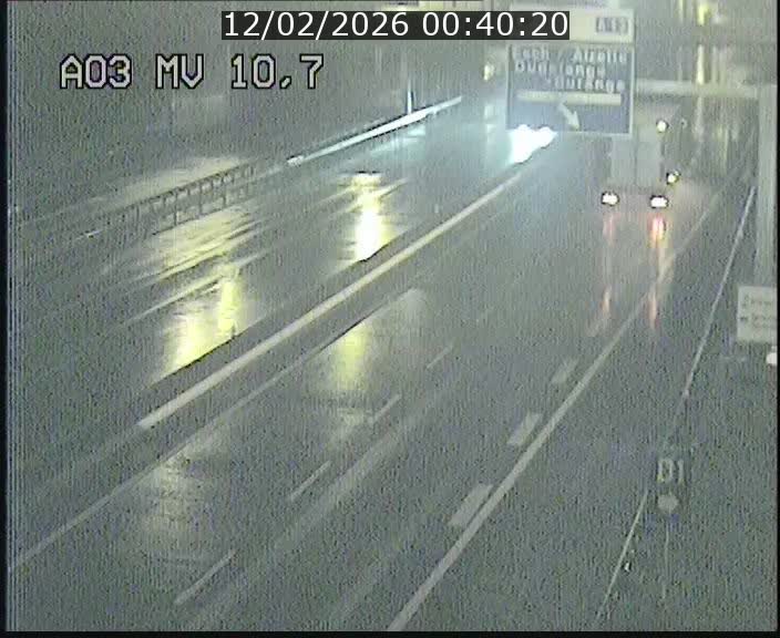 Traffic live webcam Luxembourg Croix de Bettembourg - A3 - BK 10.7 - direction France