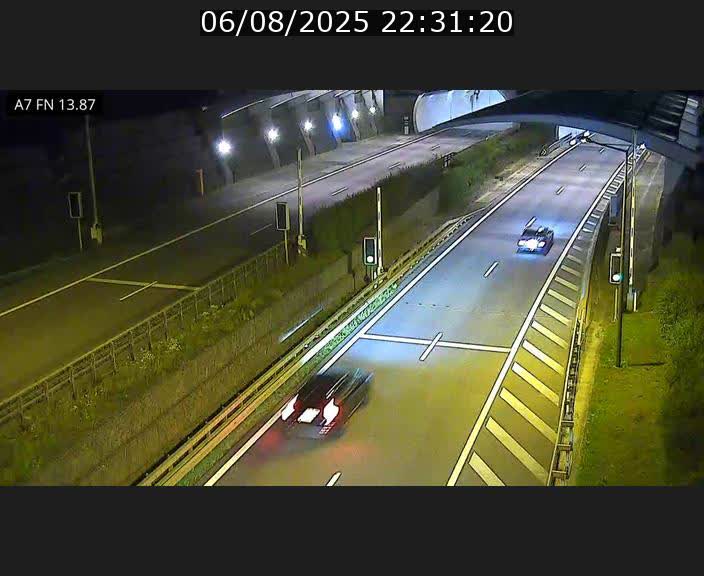 Caméra trafic Luxembourg - A7, Tunnel Gousselerbierg, entrée nord, direction Lorentzweiler
